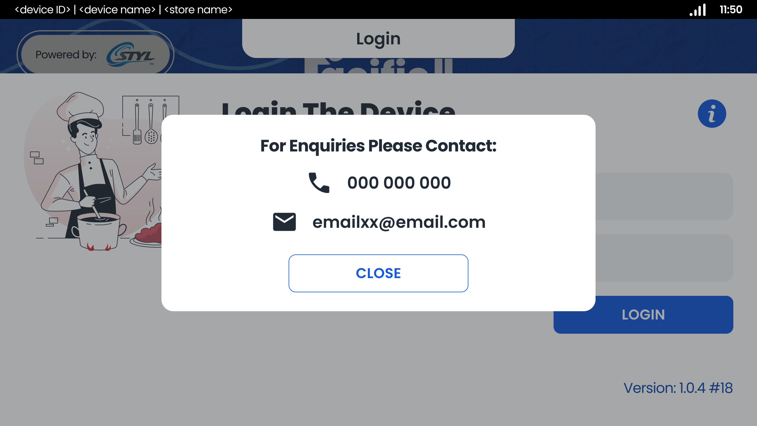 Review contact information