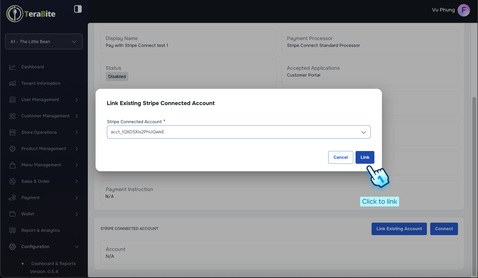 Click to Link button